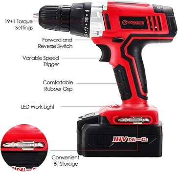 WORKSITE CD312-18N Power Drills product image 3