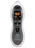 MOBI - Ultra Pulse Digital Thermometer - Ear & Forehead indicator Pulse Rate Monitor Flashlight - Talking Digital Fever Monitor for Baby Kids & Adult