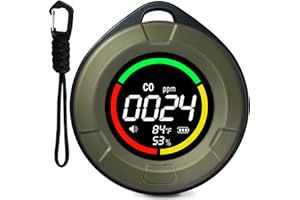 LSENLTY Portable Carbon Monoxide Detectors for Travel, Car, Vehicle, Aircraft, CO Notification Function, 120 Hours Standby Time, Carbon Monoxide Detector for Camping Indoor Outdoor