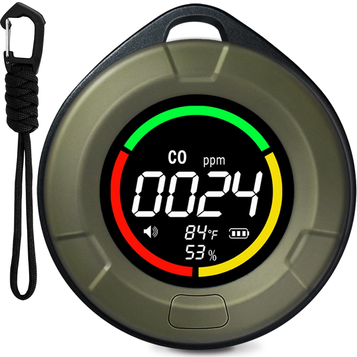 LSENLTY Portable Carbon Monoxide Detectors for Travel, Car, Vehicle, Aircraft, CO Notification Function, 120 Hours Standby Time, Carbon Monoxide Detector for Camping Indoor Outdoor