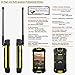 Snopow M9 Lte Ip68 Waterproof Dustproof Shockproof Rugged Outdoor Hiking 4g 3g 2g Unlocked Cell Phone Dual Sim Quad Core Android 5.1/ptt Walkie Talkie NFC OTG LED Torch Gps 4.5 Inch Smartphone（yellow）