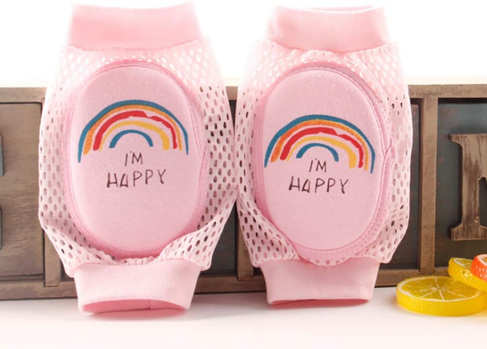 ulofpc Crawling Baby Cartoon Knee Pads Elastic Anti-Slip Breathable Protector Soft Little Leg Warmers