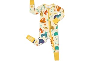 babee Reshinee Bamboo Viscose Baby Convertible Footie Pajama, Zipper Pajamas for Baby Boys & Girls, Sleep & Play Footed Pjs