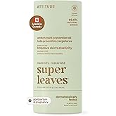 ATTITUDE Plastic-Free Stretch Mark Oil Bar, Made in Canada, EWG Verified, Plant and Mineral-Based Ingredients, Vegan Maternit