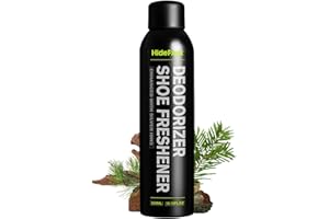 HIDEFXXX Shoe Deodorizer Spray for Smelly Shoes - Shoe Odor Spray for Boot, Sneaker Deodorizer - Stinky Shoes Odor Eliminator -10.15oz