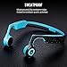 Bone Conduction Headphones, JUHALL Bluetooth V4.2 Earphones Wireless Sports Headset Built-in Mic Sweatproof for iPhone, Android, Other Bluetooth Enabled Devices (Blue)