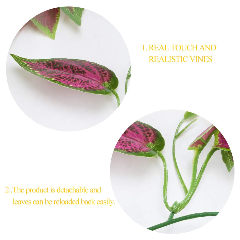 Weldomcor 5 Pezzi Da 2,45 M Artificiale Ghirlanda Di Fiori Rose Rosa Viti Fiori Di Seta Appesa Rattan Ghirlanda All'aperto Decorazione Per Arco Di Nozze Camera Da Letto Casa Giardino Decorazione