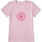 Life is Good Women's Crusher Tee Flip Flop Mandala