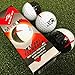 EyeLine Golf Myroll 2-Color Golf Ball - Training Aid for Stroke/Practice Putting. See Alignment, Perfect or Imperfect roll, Side Spin or top-Over-Bottom roll. Indoor Outdoor, Pack of 3 (Black/White)