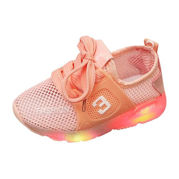 Clacce LED Leuchtende Baby Mädchen und Jungen Kleinkind Mode Stern Leuchtendes Kind Bunte helle Schuhe Kinder Schuhe mit Lich