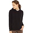 Sofra Women's Thin Cotton Pullover Hoodie Sweater (L, White - 1...