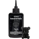 JDiction UV Resin Black, 100g Colored UV Resin Kit for Jewelry Making | Low Odor Hard Resin with Glossy Non-Sticky Finish and Yellow Resistance for Colored Casting, Coating, Crafts and Decoration