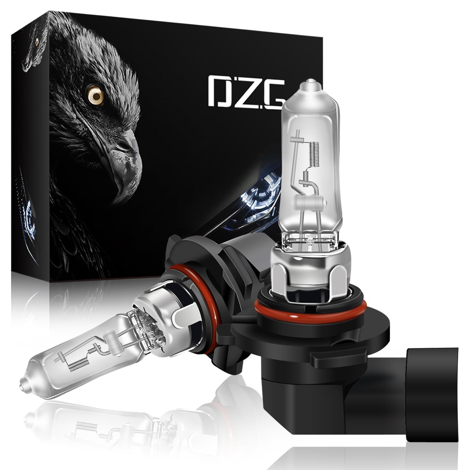 Photo 1 of DZG 9012 HIR2 Halogen Headlight Bulb 12V 55W 4300K Warm White Halogen Bulbs High and Low Beam Replacement Bulbs, Pack of 2