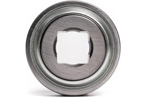 Peer Bearing W208PPB6 Agriculture Heavy Duty Disc Harrow Bearing, Square Bore, Non-Relubricable, Two Triple Lip Seals, 1" ID, 3.1496" Spherical OD, 0.7090" Inner Ring Width, 1.4380" Outer Ring Width