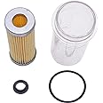 Fuel Filter with 0-Ring & Bowl Replacement for Kubota B20 B21 B2100 B2150 B2400 B7300 B7100,1T021-43560 1T021-43580 15231-43560 15393-43580