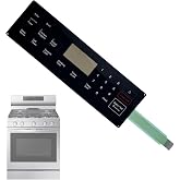 DG34-00025A Membrane Switch Touch Panel-Compatible with Samsung Gas Range | Fit Models NX58F5300SS,NX58F5500SB,NX58F5500SS-Replaces AP5800759,PS8764897-Touch Control Panel
