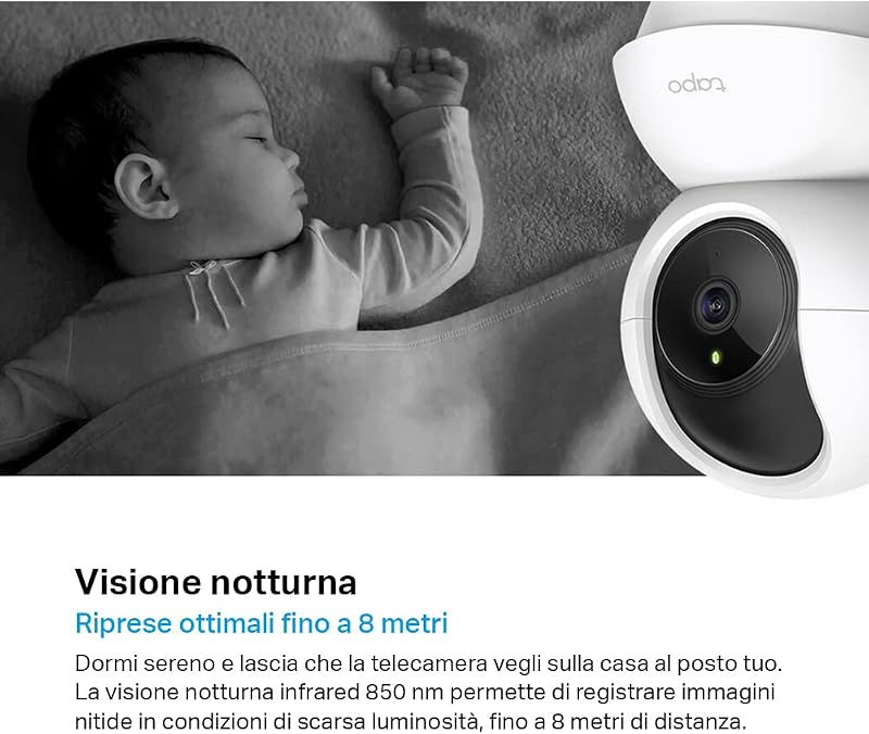 C210 2K 3MP Telecamera WiFi Interno Videocamera Sorveglianza 360° PTZ