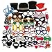 Tinksky Photo Booth Props 60pcs Kit for Wedding Party Birthdays Photobooth Dress-up Accessories & Party Favors