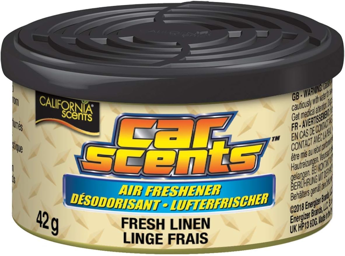 California Scents E301412200 Air freshener-Fresh Linen-Can 42gr, lemon tree