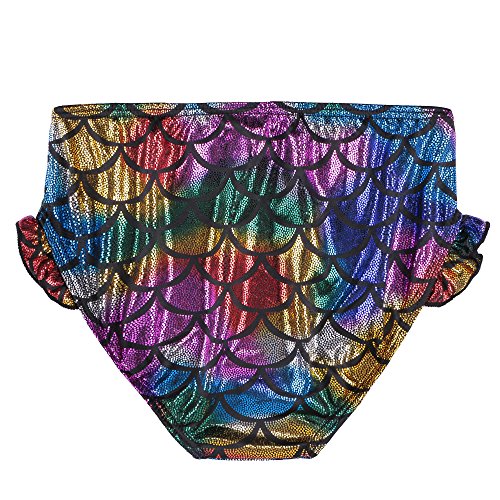 TFJH E 3PCS Kids Girls Fancy Princess Swimmable Fish Tail Set 6-7Years Colorful - Thumbnail 3