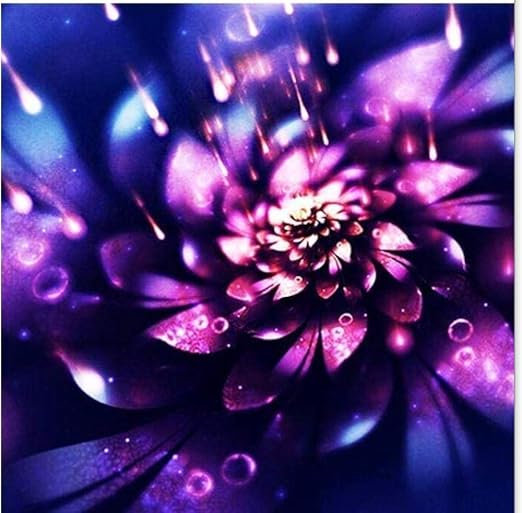 Amazon Zxyddmw 5dダイヤモンド塗装フルダイヤモンドdiy 輝く花 家の壁の装飾工芸品を描く完全なラインストーンペースト 30x50cm 刺しゅうキット 通販