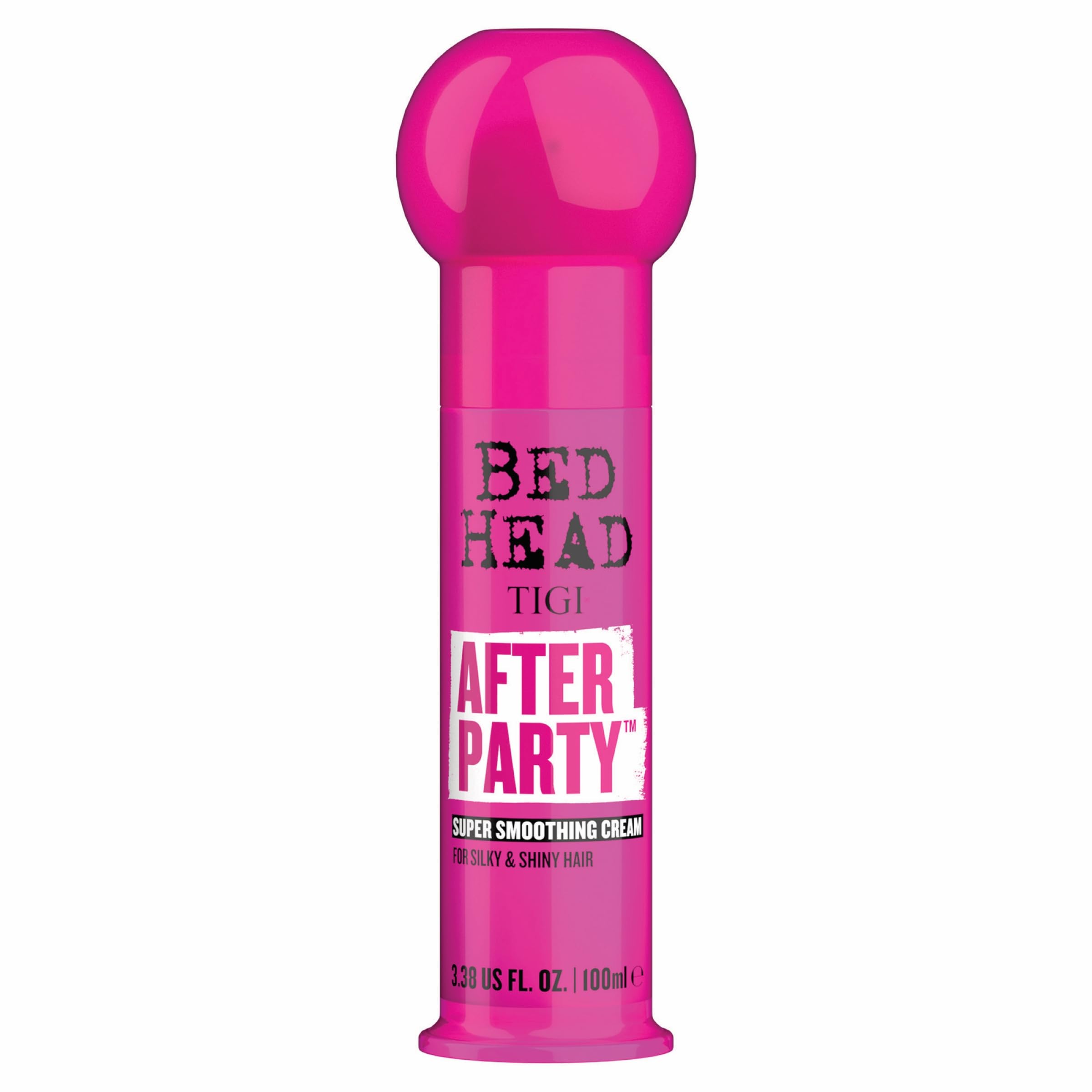 Bed Head by TIGI After Party Smoothing Cream - Anti Frizz Hair Styling Smoothing Cream, Air Dry or Wet Styling for Straight, Wavy or Curly Hair with Caster Seed Oil for Ultimate High Shine Hold