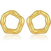 Aprilery Geometric Earrings for Women, Chunky Dangle Earrings Trendy Vintage Statement Earrings Dupes Jewelry for Her