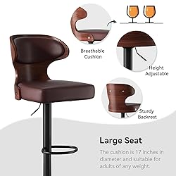 Nalupatio Bar Stools Set of 2 Seat Adjustable