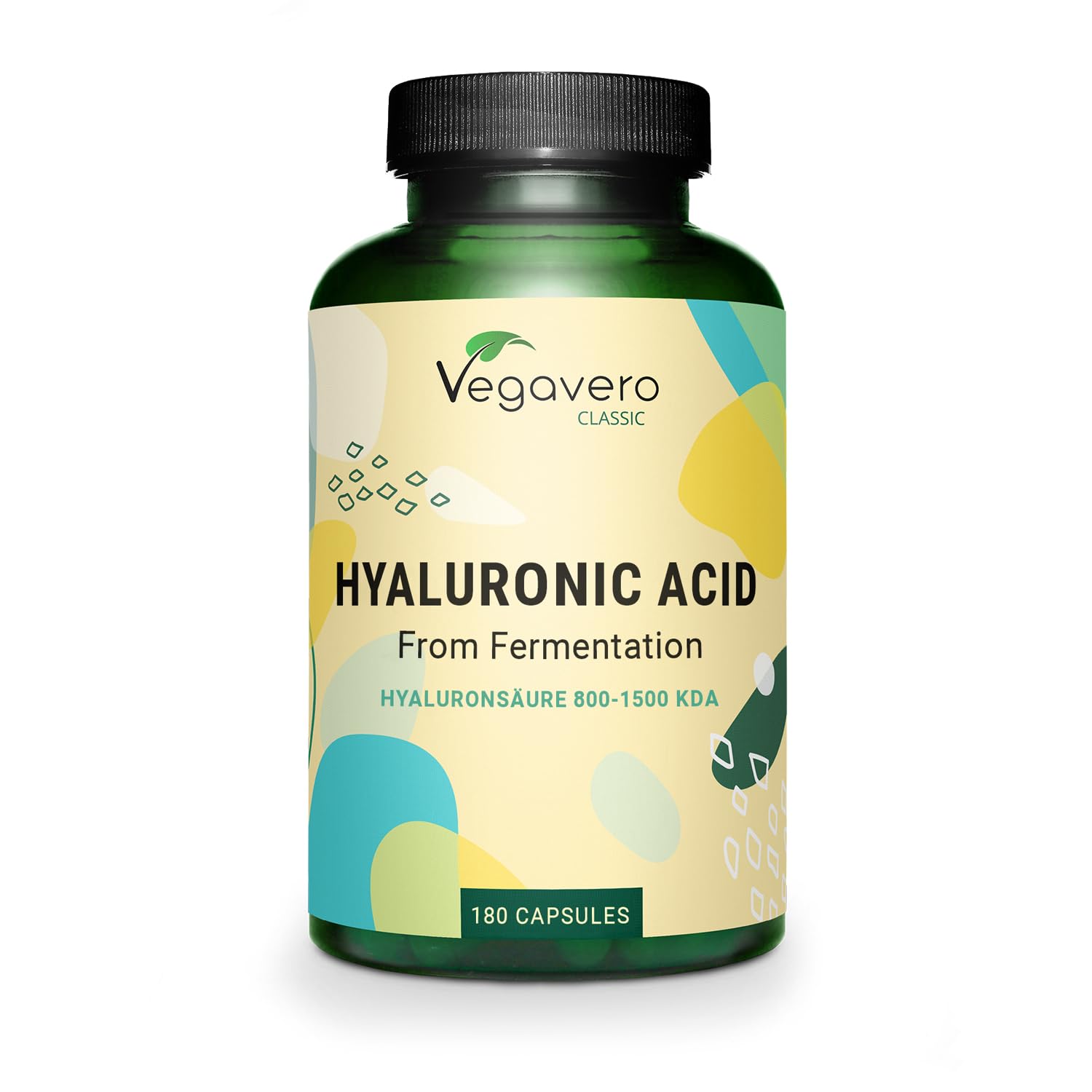 Vegavero Hyaluronic Acid Supplements | NO Additives, Lab-Tested | High Strength 600 mg with 800-1500 kDa | 180 Capsules (6 Months) | Vegan