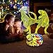 Night Lights for Kids Dinosaur Lamp 3D Kids Night Light 7 Colors Change Dinosaur Toys with Remote Control Christmas Birthday Gifts for Girls Boys Kids Baby Lover (T-Rex/Indoraptor)