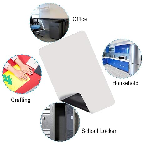 Qualsen - Pizarra magnética para frigorífico, Pizarra Blanca para ...