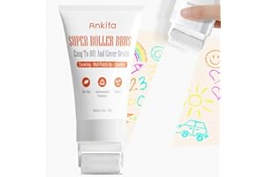 ANKITA White Paint for Wall, White Wall Paint Roller, Portable Small Roller Brush Wall Repair Tool, Effortless Cleans & Pristine Walls, Water-Based, Low VOC, DIY Wall Small Roller Paint (1 Pcs, 120g, White)