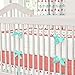 Carousel Designs Coral and Teal Arrow 3-Piece Crib Bedding Set