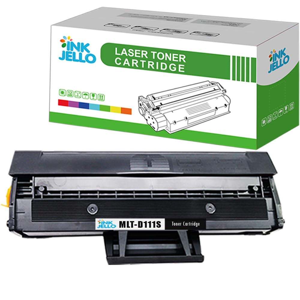 InkJello Compatible Toner Cartridge Replacement for Samsung Xpress SL-M2020 SL-M2020W SL-M2022 SL-M2022W SL-M2026 SL-M2026W SL-M2070 SL-M2070F SL-M2070FW SL-M2070W MLT-D111S (Black,1-Pack)