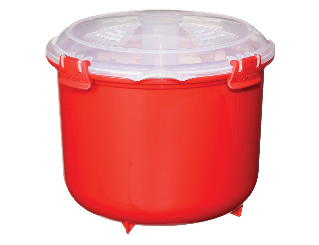 Sistema Microwave Collection Rice Cooker, 87.2 oz./2.6 L, Red