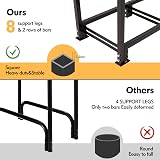 NALONE 4FT Heavy Duty Outdoor Firewood Rack with Waterproof Cover view 2