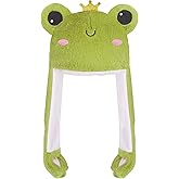 YOYTOO Cute Plush Novelty Animal Hat with Ears Flaps, Soft Plush Hat for Holiday Cosplay Party Dress Up Funny Gift for Kids