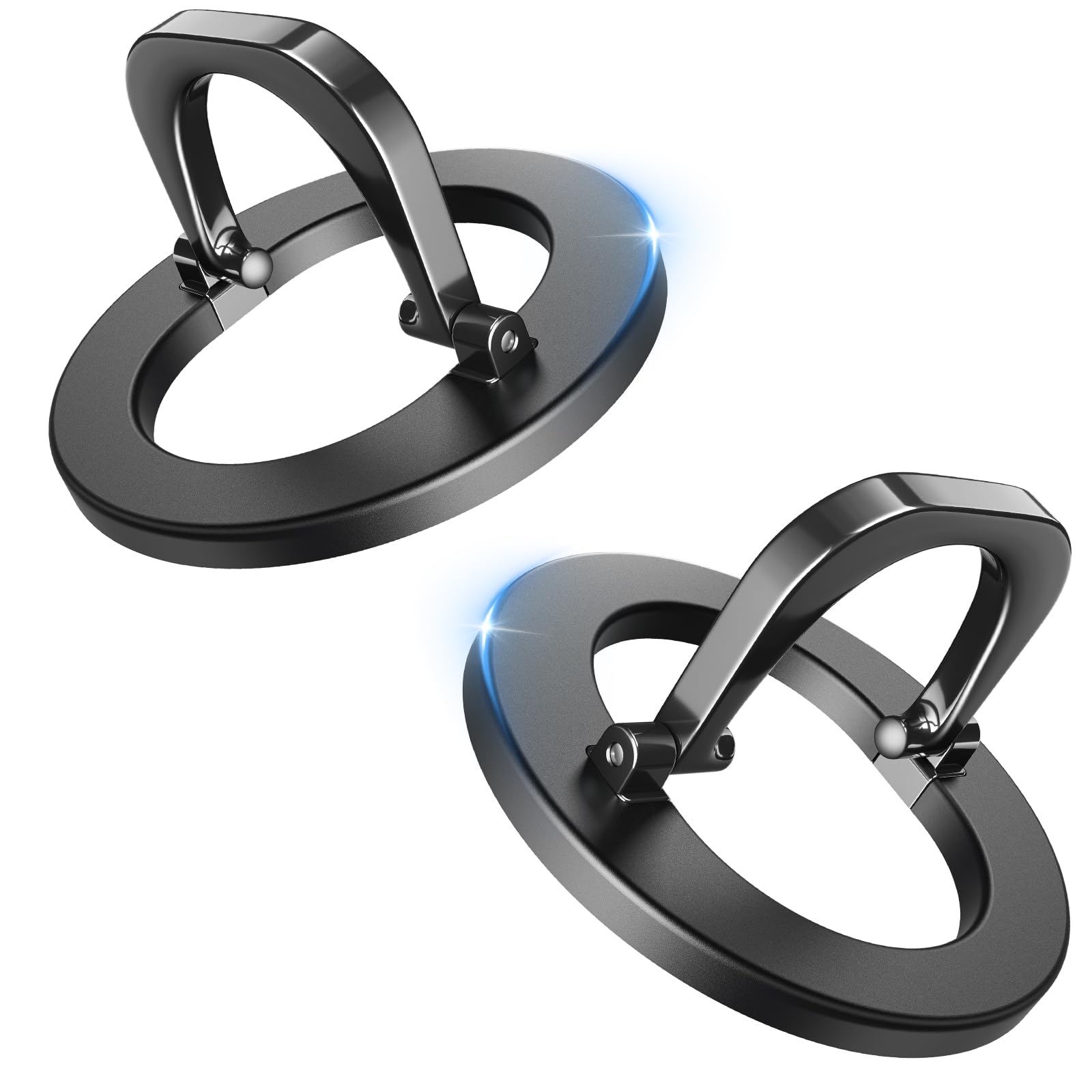 Photo 1 of ?2 Pack? SUPERONE for MagSafe Phone Grip, Adjustable Magnetic Phone Ring Holder Removable Finger Phone Ring Kickstand Compatible with MagSafe Accessories Only for iPhone 17 & 16 & 15 & 14 & 13 Series