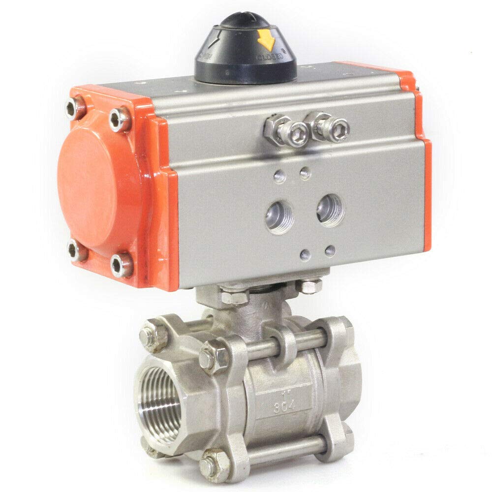 BoTaiDaHong 2" Acting Pneumatic Ball Valve Air Return Air Actuated