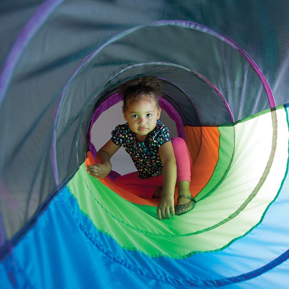 Pacific Play Tents 20407 Kids Peek-A-Boo I See You 6' Crawl Tunnel - Multicolor