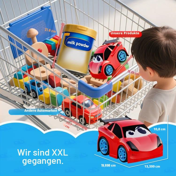 AEROQUEST Ferngesteuertes Auto ab 2 3 Jahre,Das erste RC Cartoon Auto mit Lichtern und Geräuschen Kleinkinder Spielzeug für Junge ab 2 3 Jahren Geburtstags Halloween Weihnachts Neujahr Geschenk 2