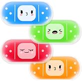 Hilph Kids Ice Packs for Boo Boos, 4 Ice Packs for Injuries Reusable Kids | Cute Soft Gel Cooling Pad, Small Cold Pack for Toddler Baby Childs, Hot Cold Compress for Pain Relief Bumps Bruises Toothache