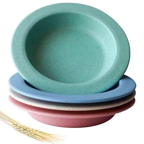 Amazon.com: Greenandlife - Juego de 4 platos ligeros de paja ...