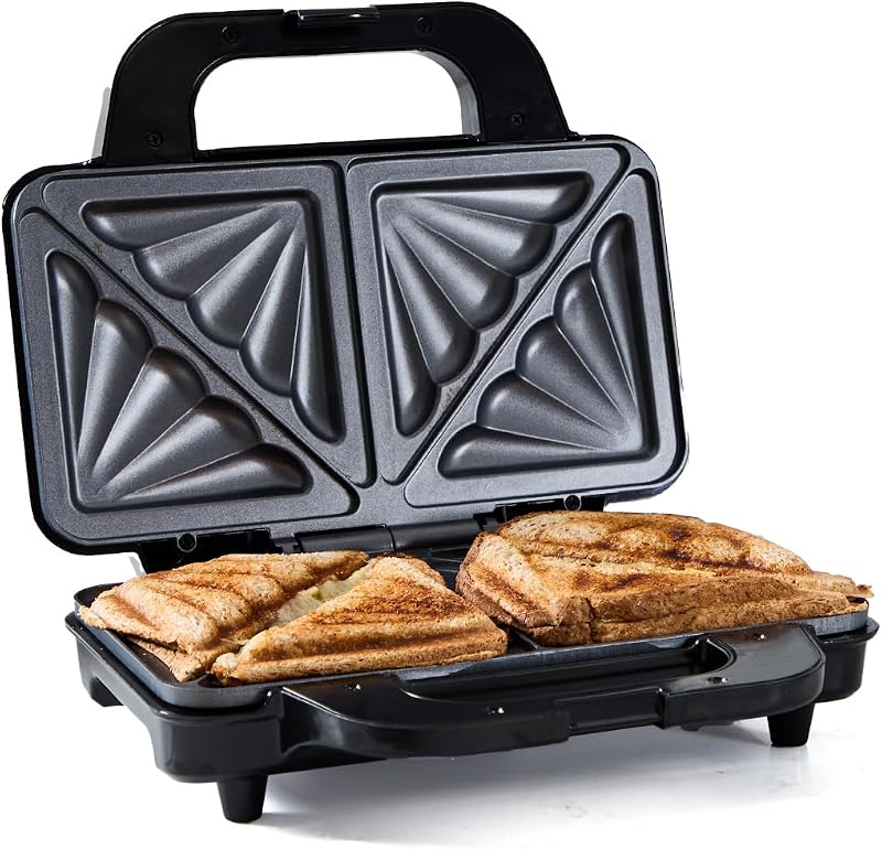 Quest 35630 Deep-Fill Sandwich Toastie Maker Non-Stick Easy Clean 2 Toasties