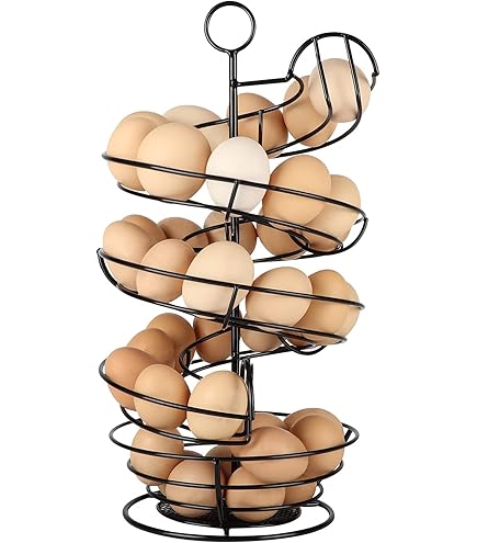 YOUEON Support à œufs En Bois D'acacia Avec Double Couche, Plateau à œufs En Bois Pouvant Contenir 36 œufs Frais, Plateau à œufs Pour œufs Frais, Organisation De Cuisine, Affichage De Comptoir