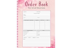 Order Book for Small Business: Customer Order Log Book to Track Sales, Paymens & Shipping | Sales Order Forms for Online & Re