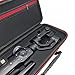 Hard Travel Case for Zhiyun Smooth 4 Handheld Gimbal Stabilizer,Tripod Stand,Power Bank Carry Bag Protective Box Handbag (Black+Red)