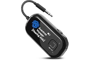 Avantree Voyager HA – Auracast & Bluetooth 5.4 Audio Transmitter for Headphones with Display & Volume Control, Qualcomm Chip,