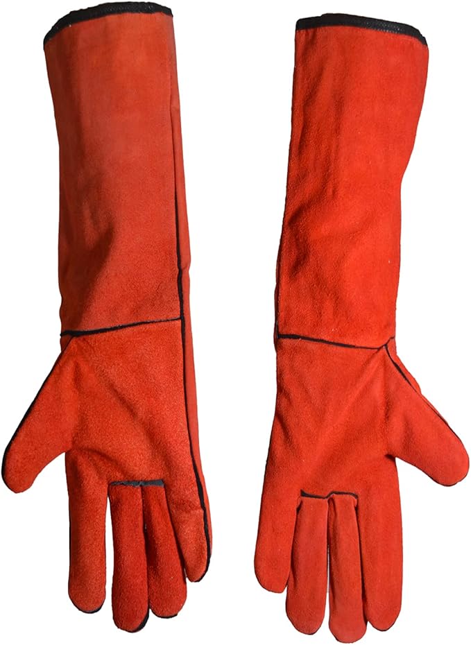 ME MAXEQUIP Red Heat Resistant Guant, Welding High Temperature Gloves