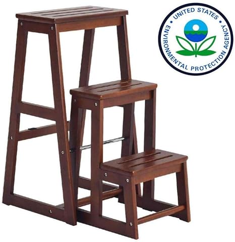 ANXWA Planta De Flores,Escalera Plegable Taburete Plegable De 2/3 ...